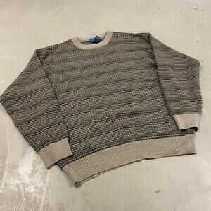 vintage y2k towncraft patterned sweater